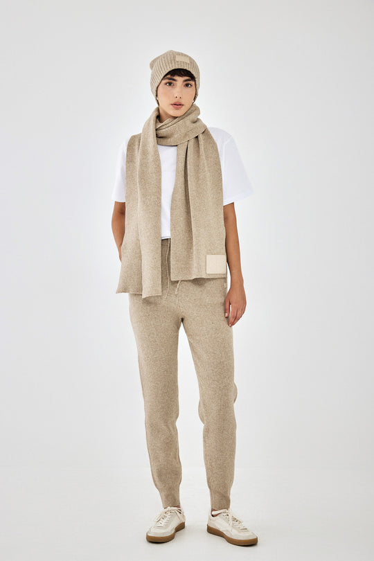 Knitted Ribbed Jogger - Dé Rococo