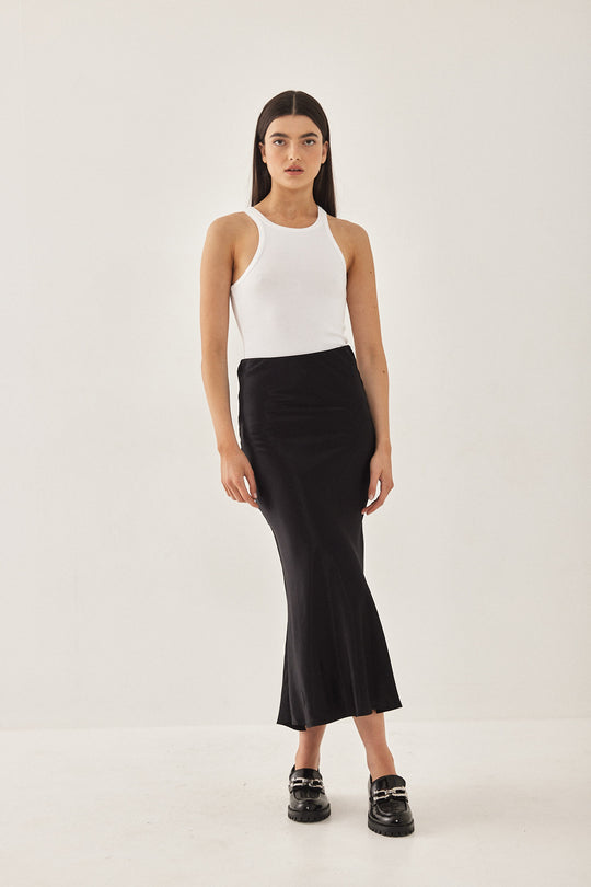 Satin Slip Skirt - Dé Rococo