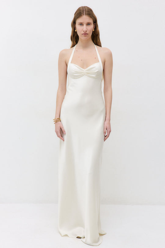 Satin Cup Maxi Dress