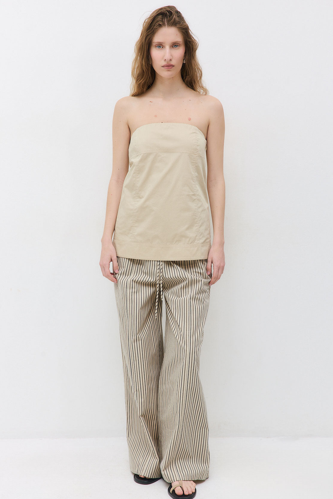 Strapless Poplin Top - Dé Rococo