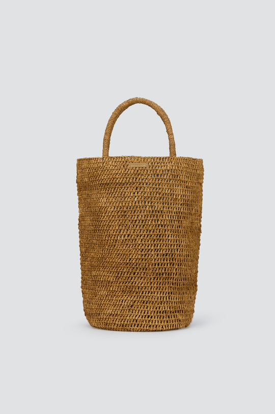 Raffia Crochet Bucket Bag