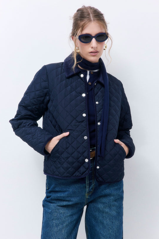 Straight Fit Quilted Jacket