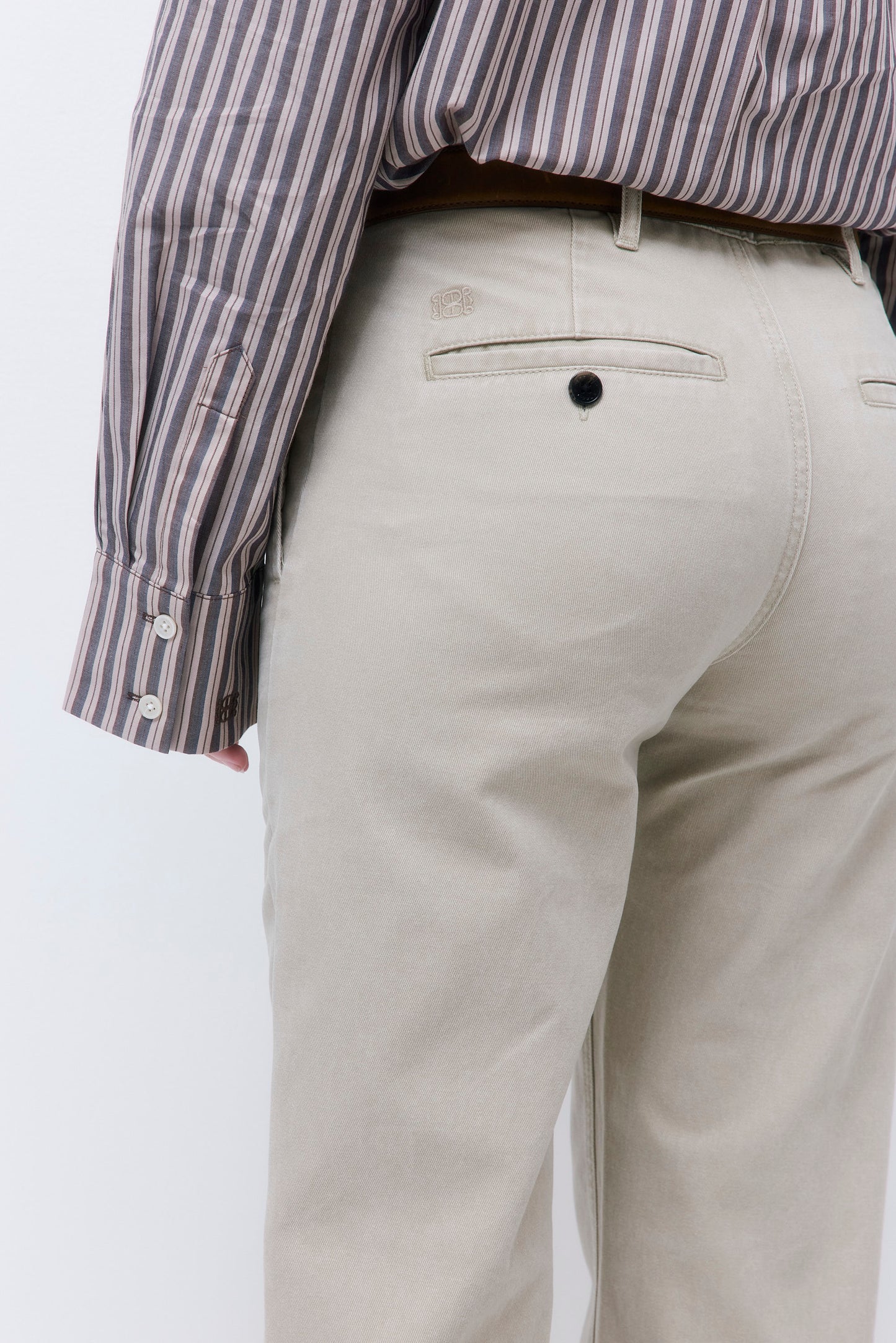 Washed Straight Pants