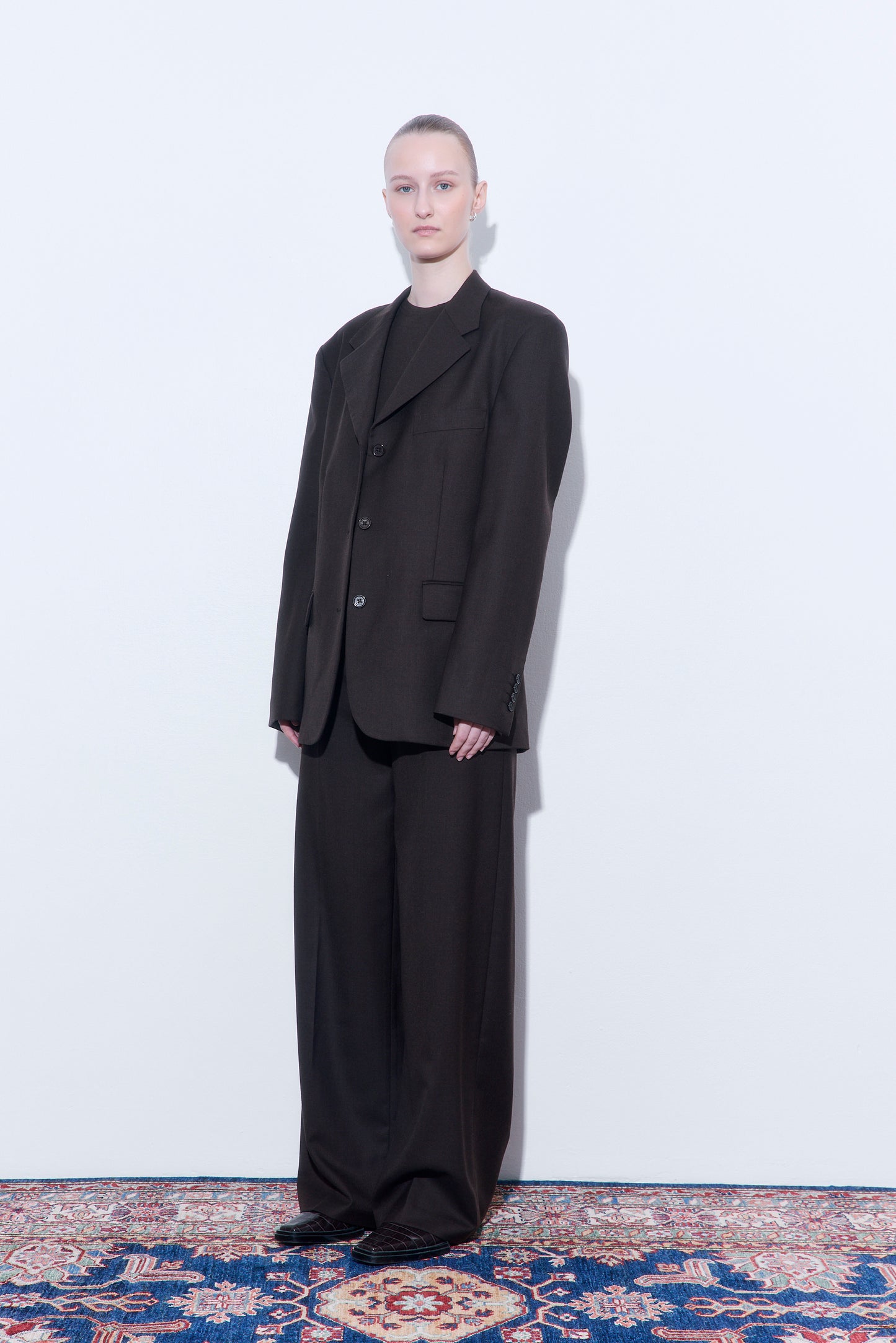 Tailored Oversized Wool Blazer