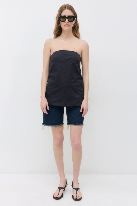 Strapless Poplin Top - Dé Rococo