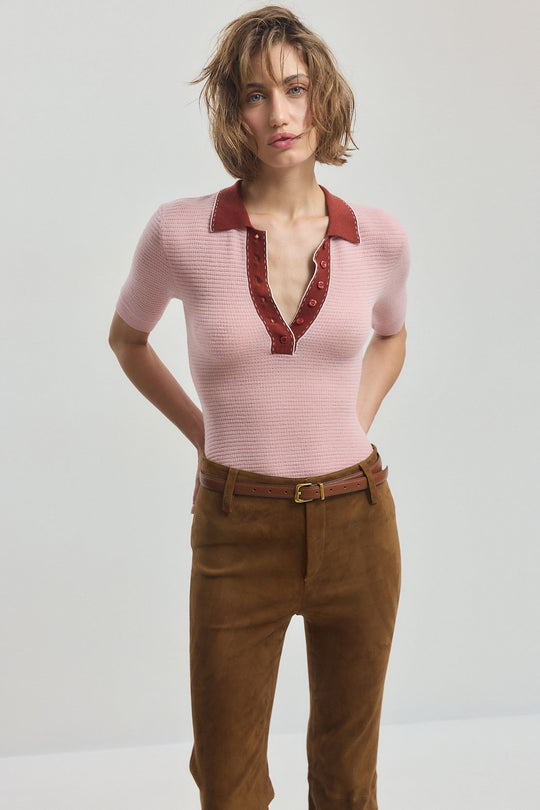 Merino Wool Knitted Polo
