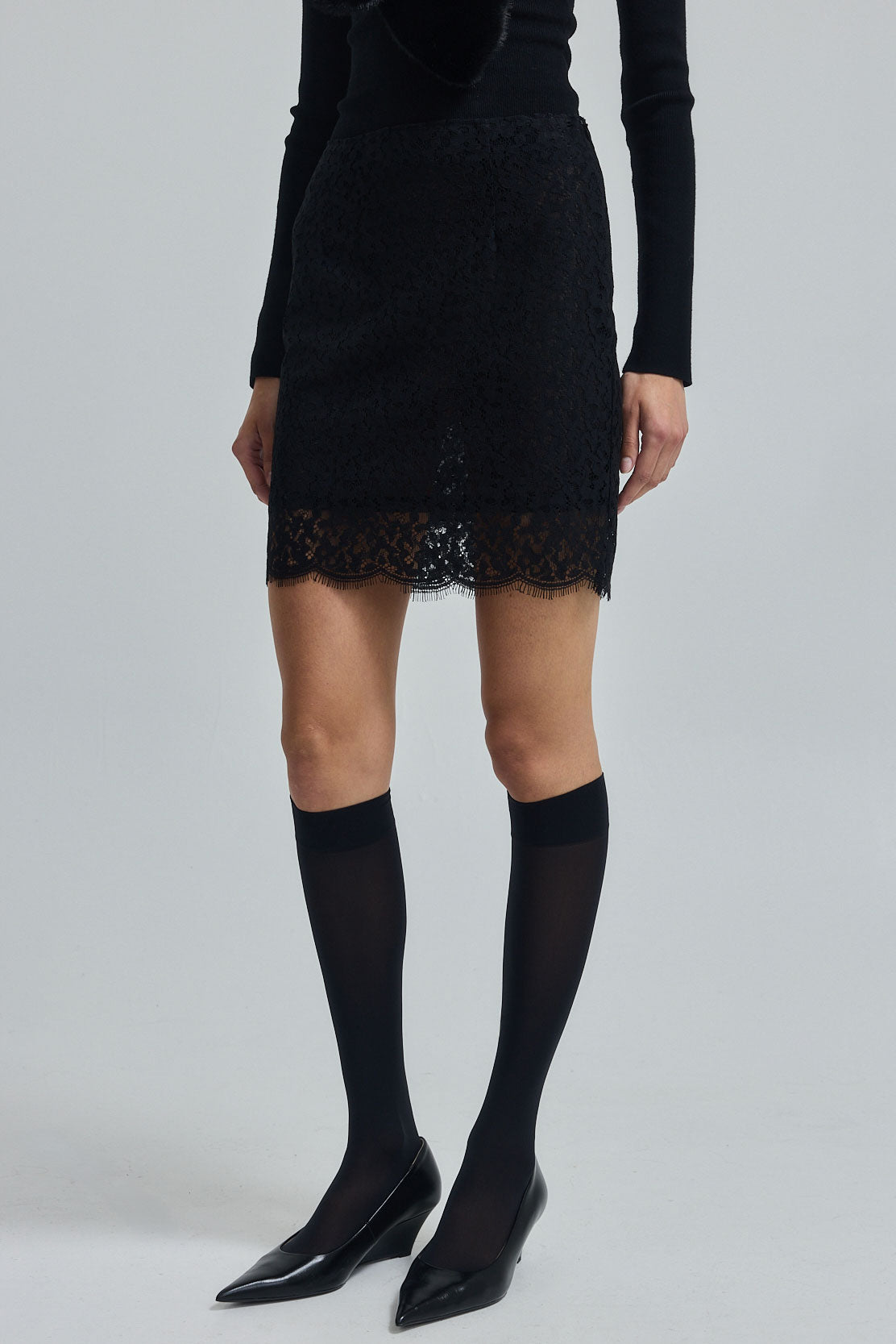 Lace Midi Skirt