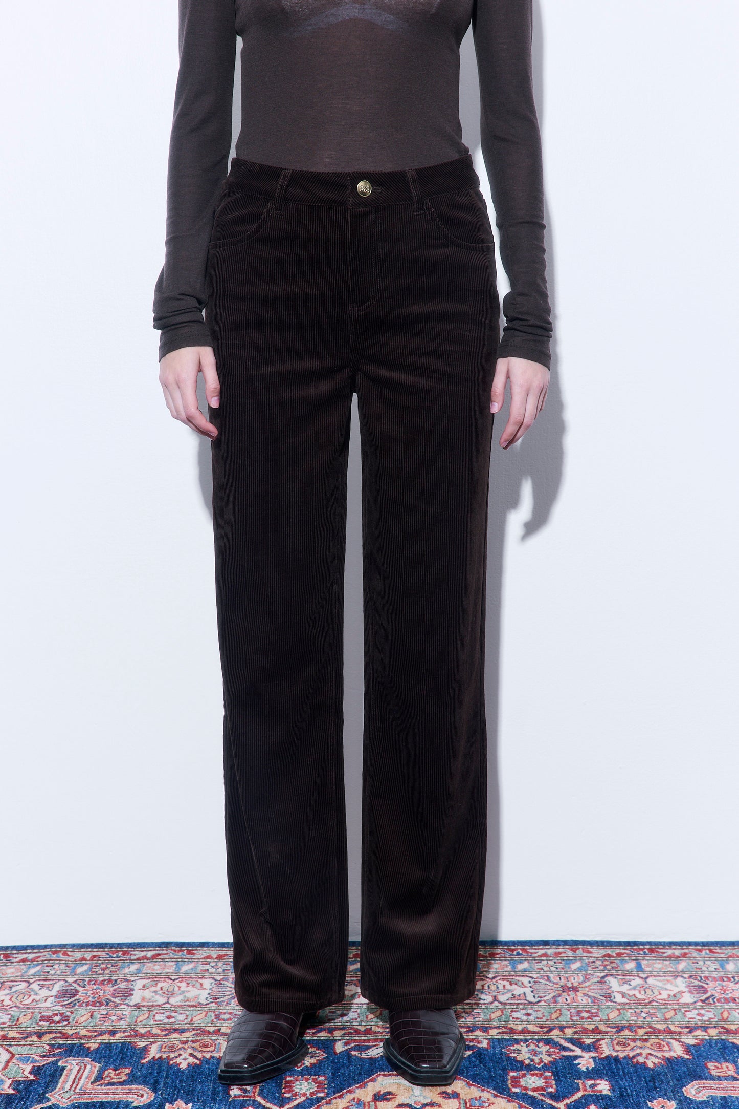 Corduroy Wide Leg Pants
