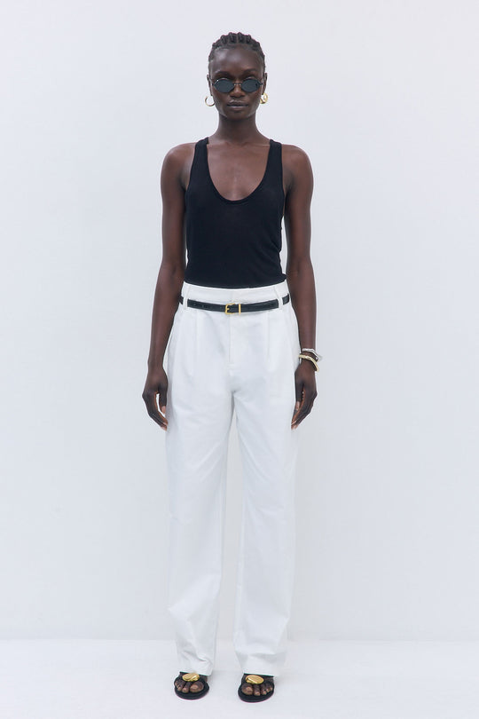 Pleated Barrel Pants