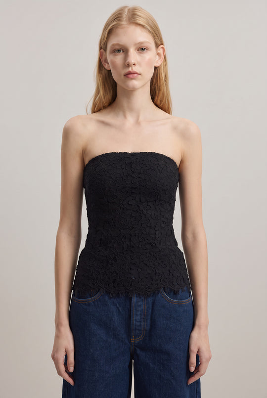 Strapless Lace Top