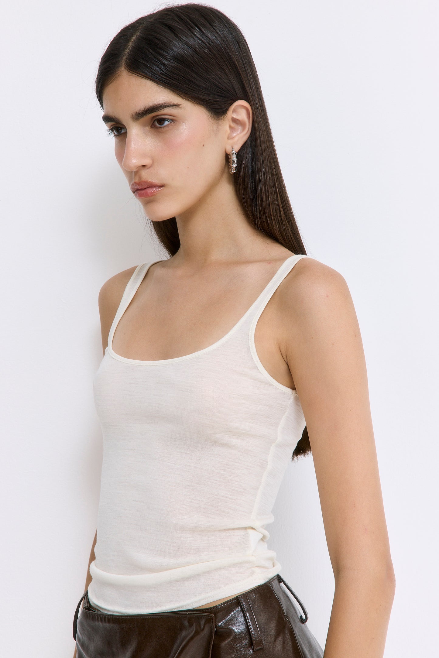 Strappy Wool Cami Top