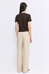Wide Leg Cotton Pants
