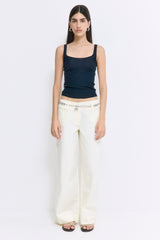 Wide Leg Cotton Pants