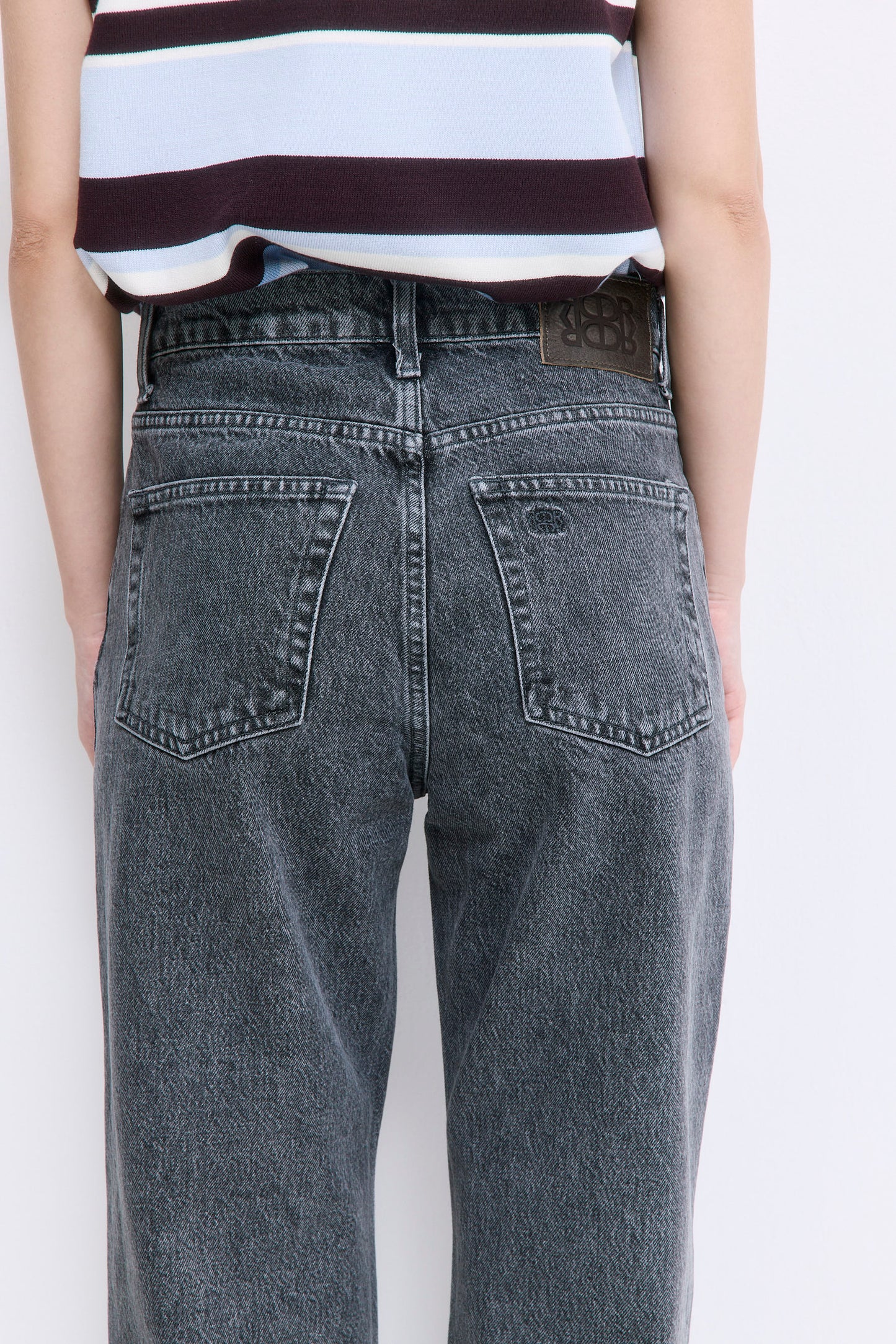 No.5| High Waist Straight Cropped Denim