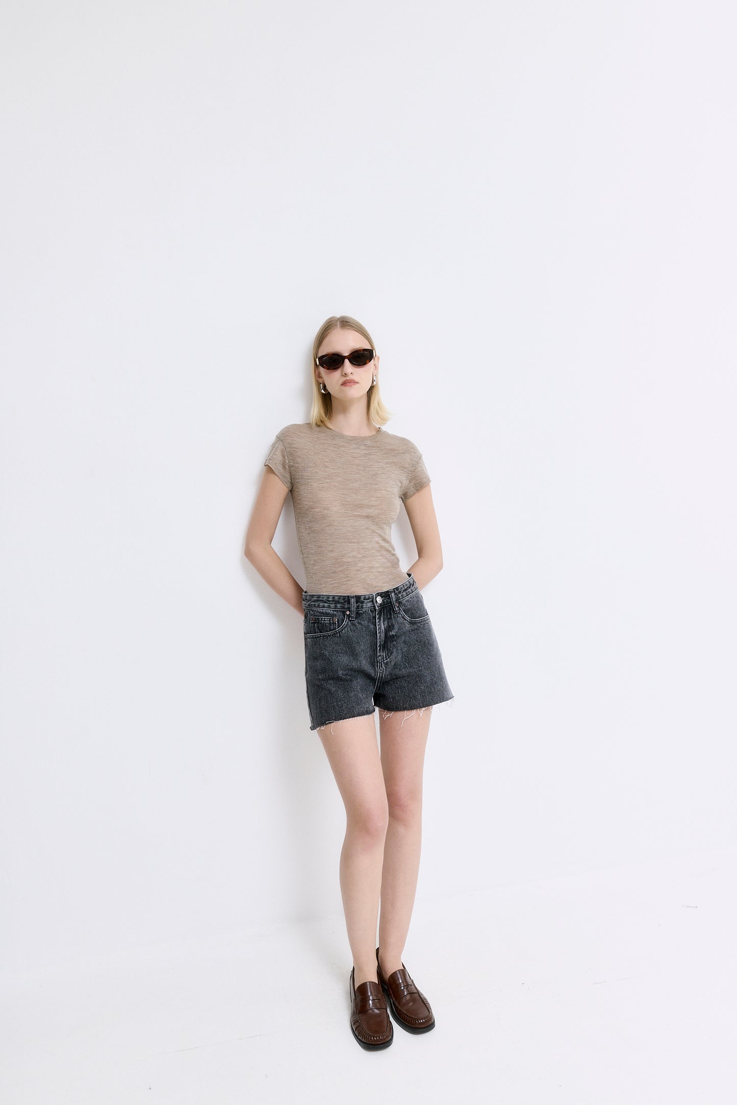 Fitted Wool Cup Tee