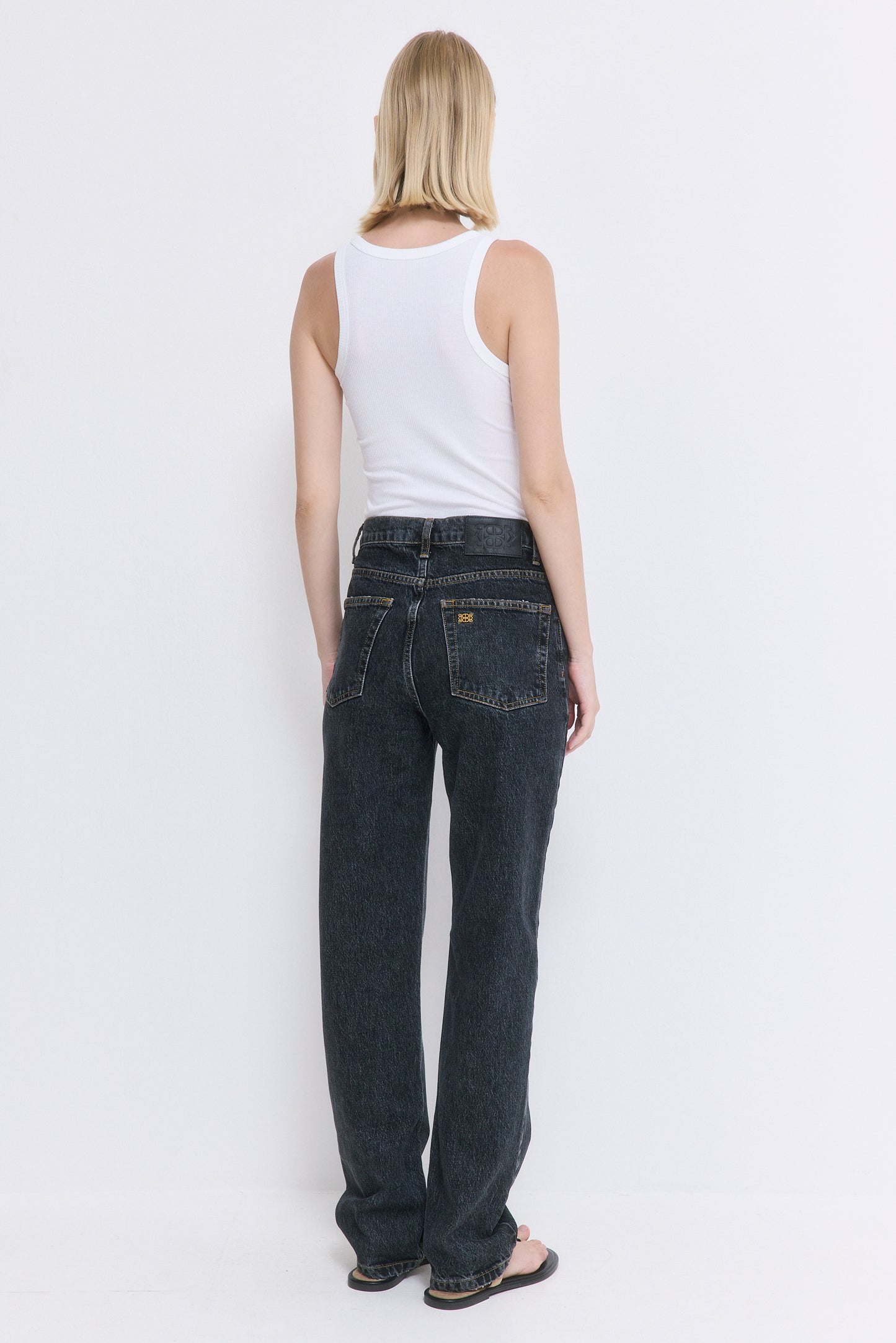 No.6| High Waisted Straight Full Length Denim