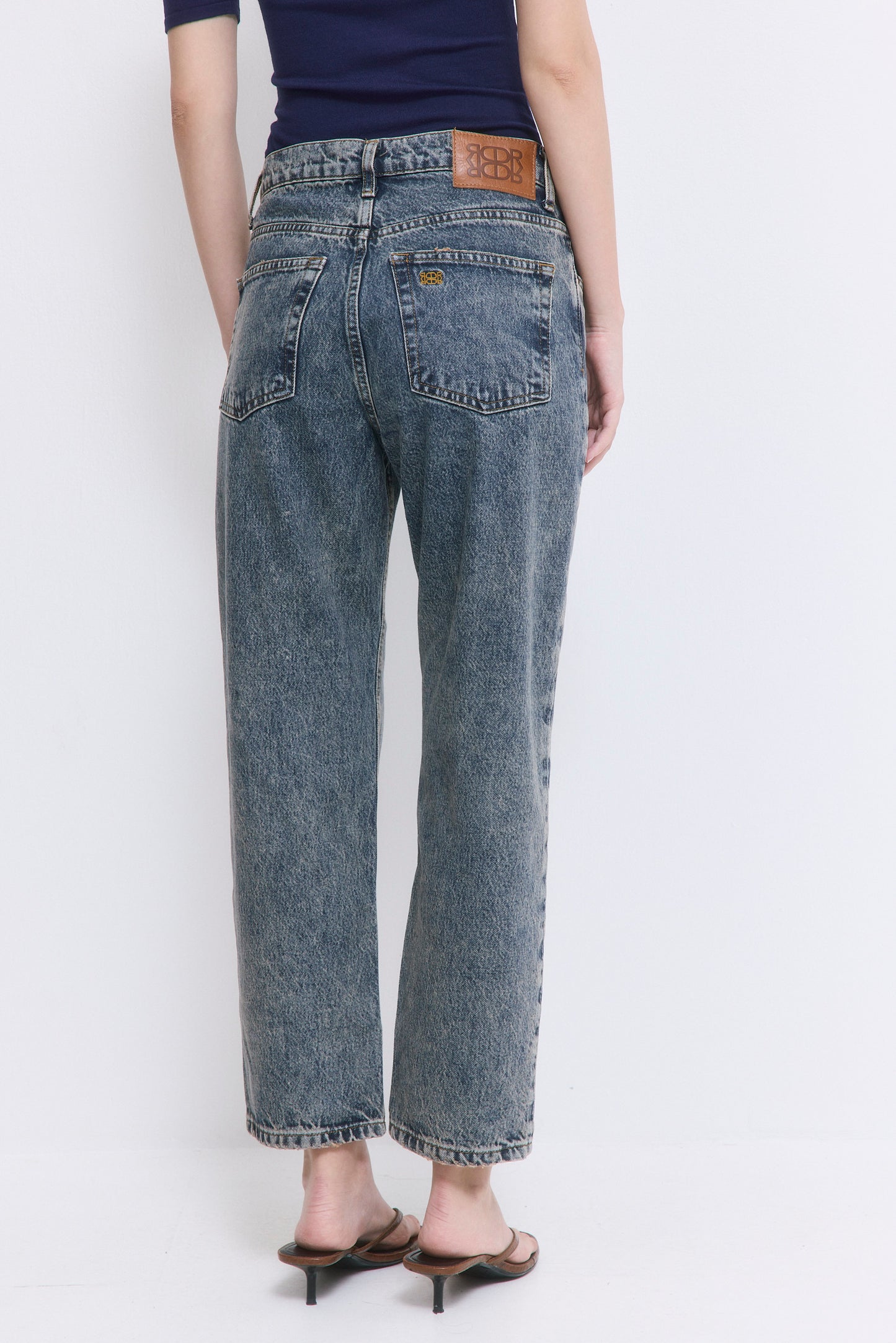 No.5| High Waist Straight Cropped Denim