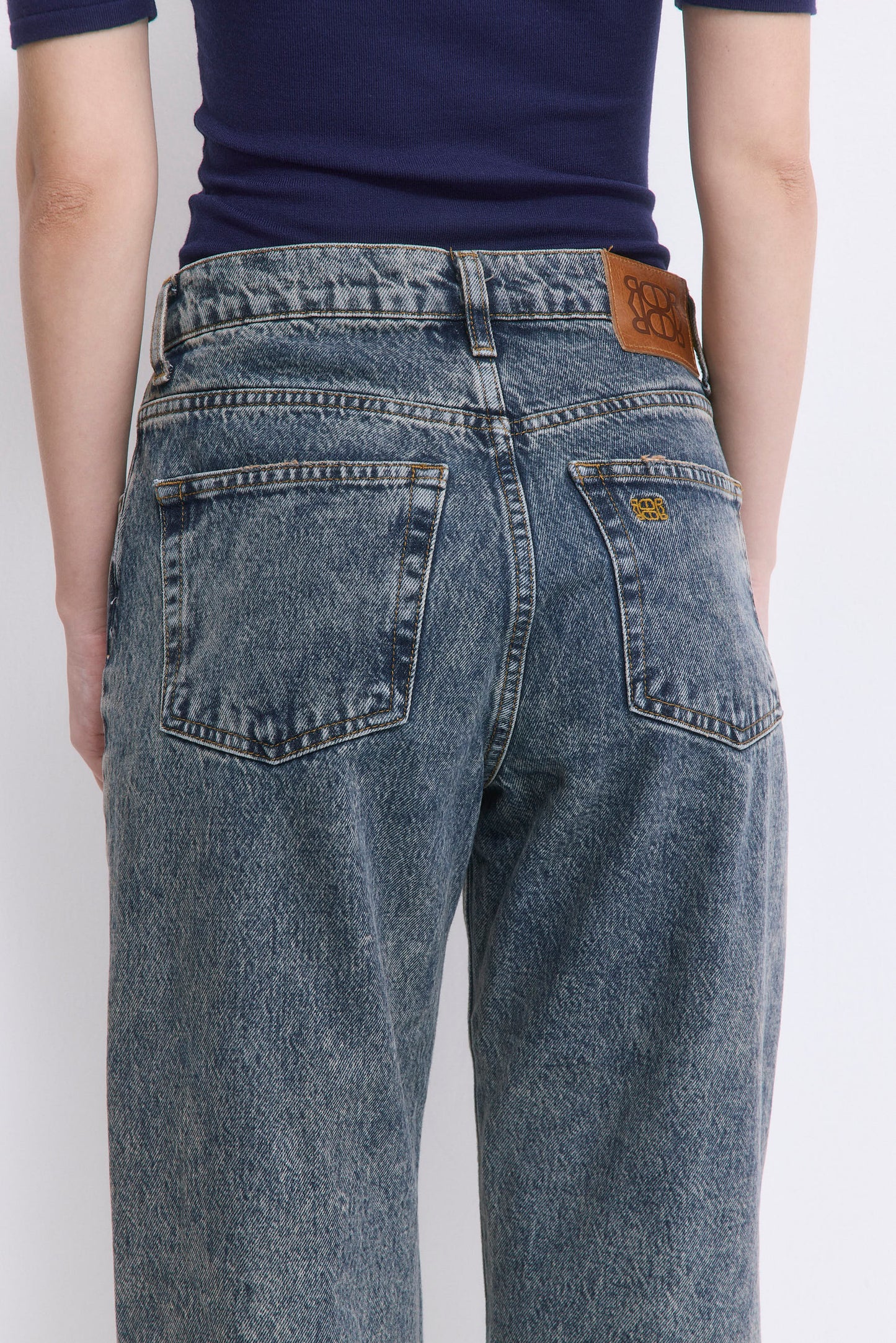 No.5| High Waist Straight Cropped Denim