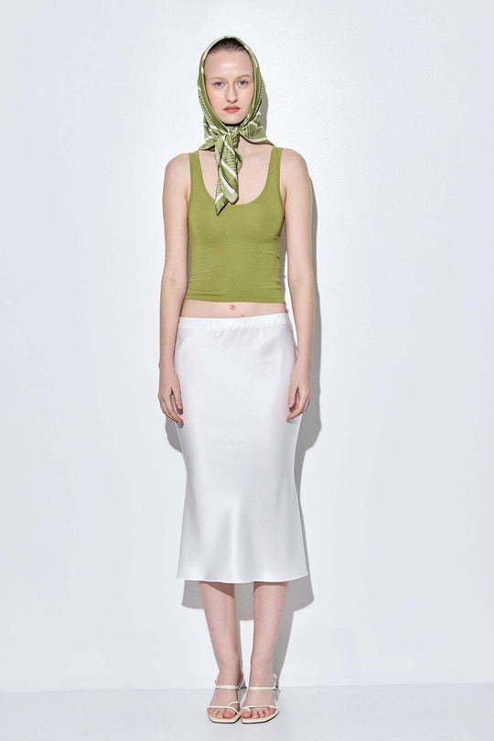 Deep Scoop Knitted Tank Top