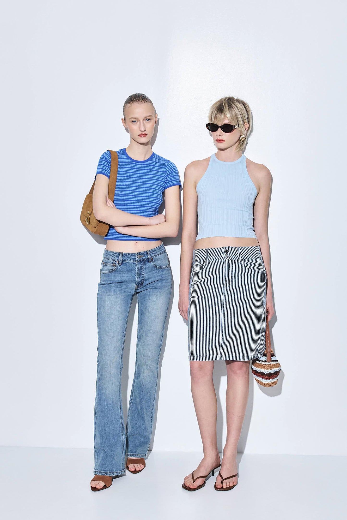 Ribbed Crew Neck Tank Top