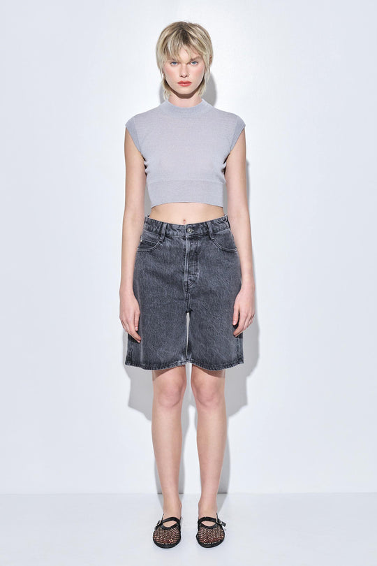 Long Denim Bermuda
