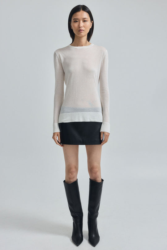 Semi Sheer Long Sleeve