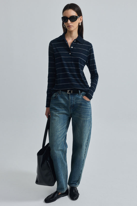 Oversized Merino Wool Polo