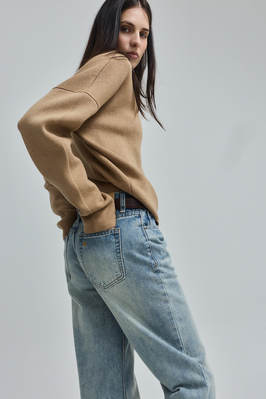 No.11| Mid Rise Full Length Baggy Denim