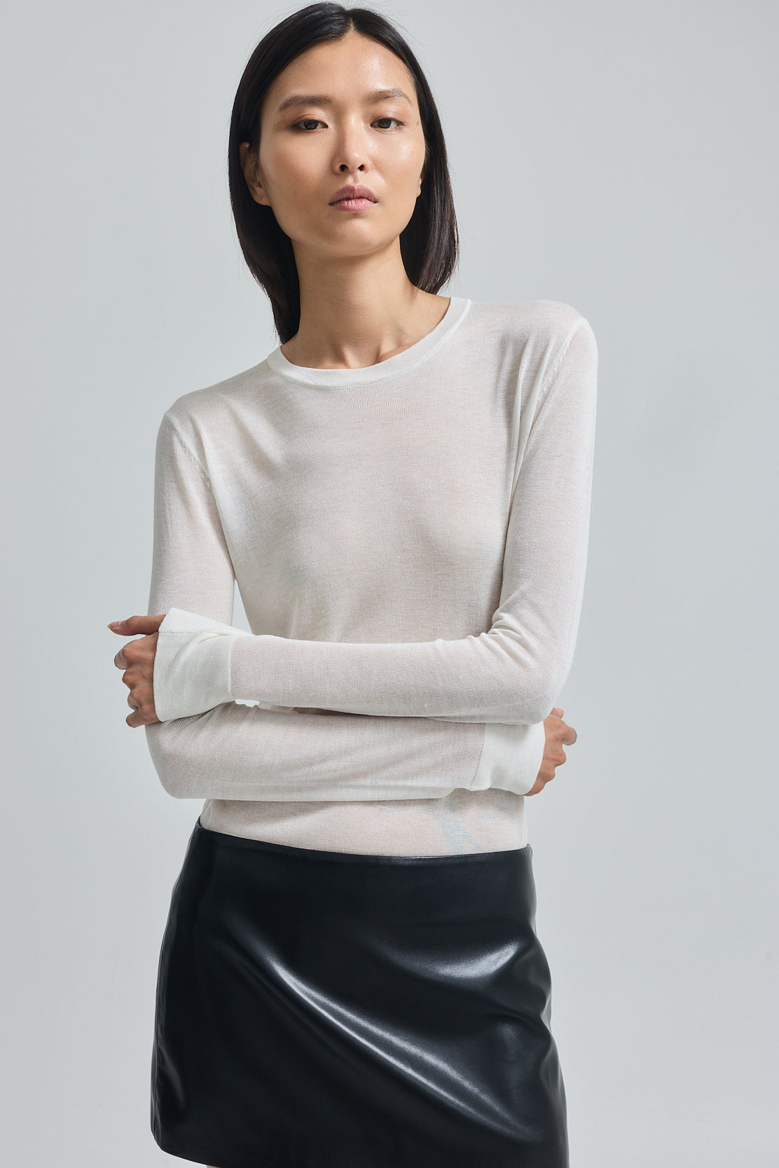 Semi Sheer Long Sleeve