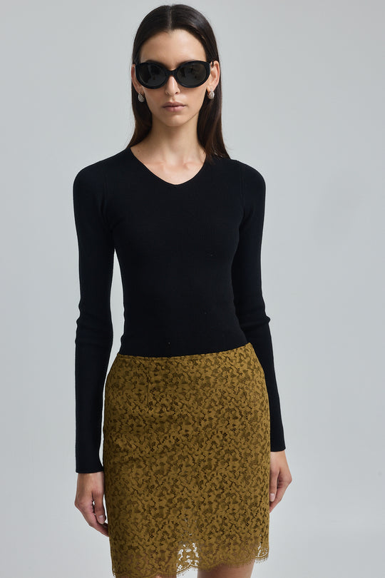Lace Midi Skirt