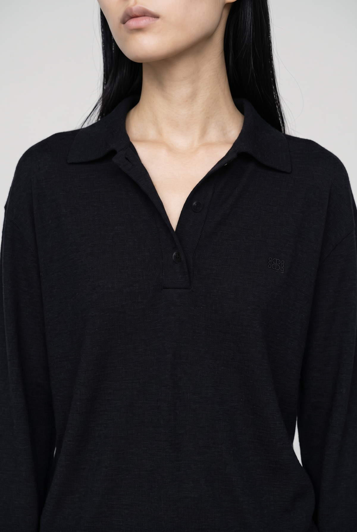 Oversized Merino Wool Polo