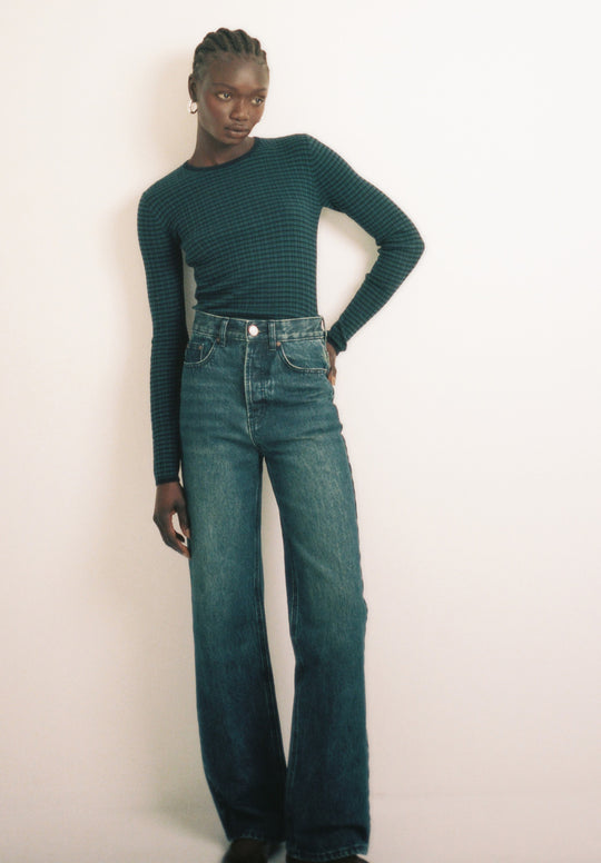 Long Sleeved Ribbed Knit