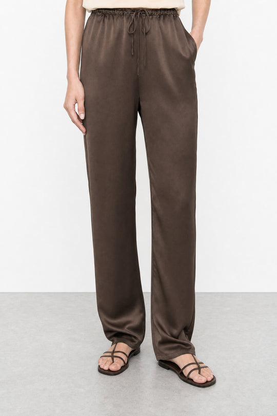 Satin Drawstring Pants