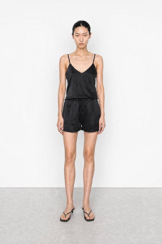 Satin Drawstring Shorts