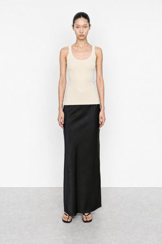 Satin Slip Maxi Skirt