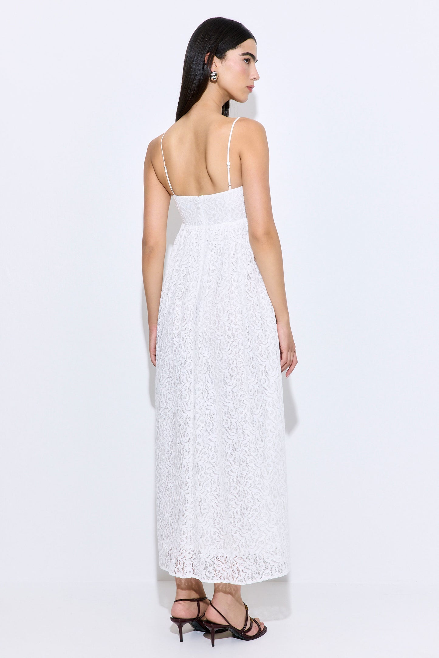 Corset Lace Midi Dress