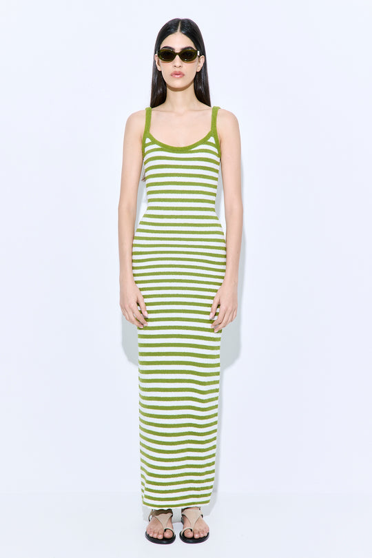 Boucle Strappy Maxi Dress