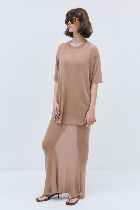 Semi Sheer Oversized Top