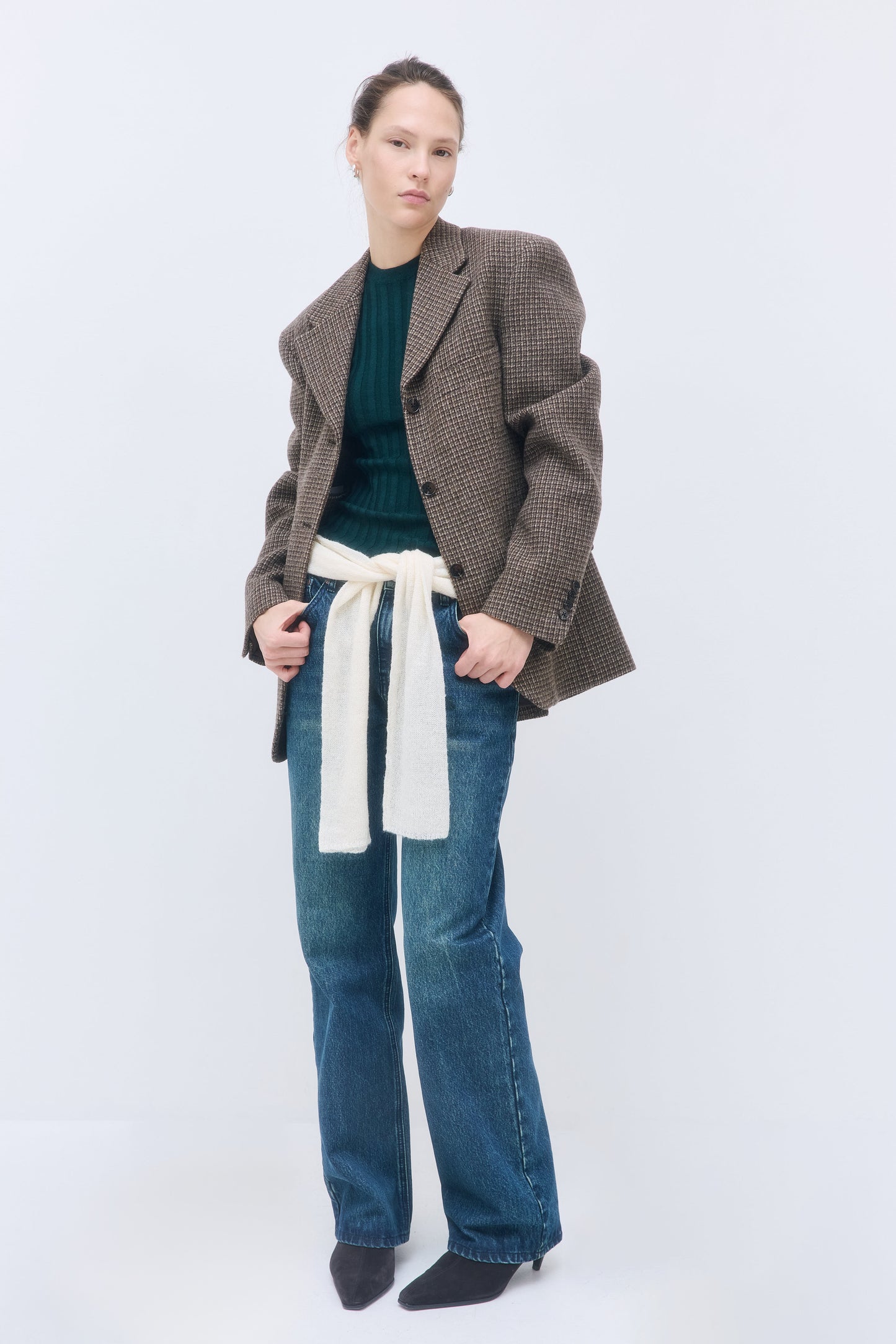 No.11| Mid Rise Full Length Baggy Denim