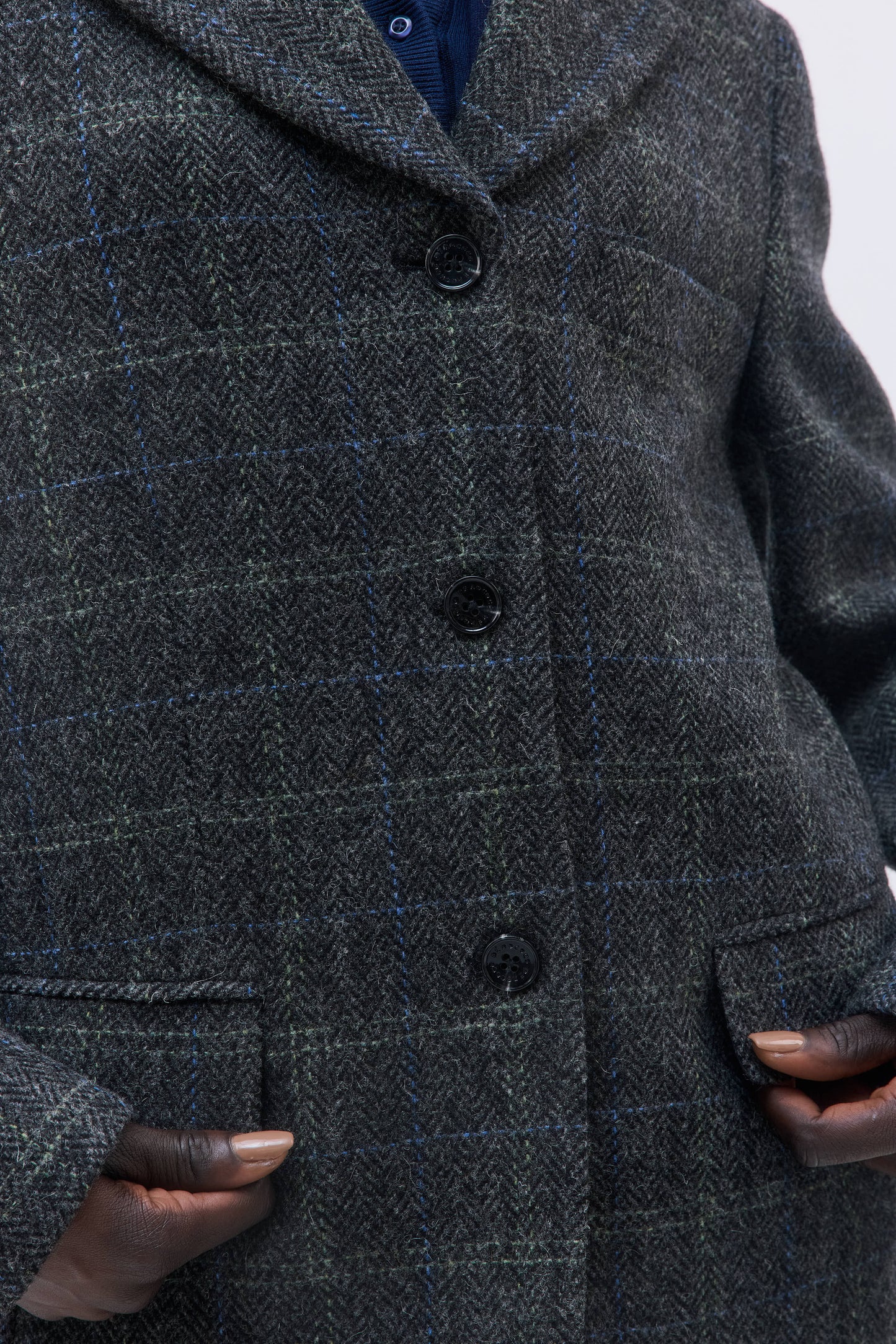 Tailored Wool Plaid Jacket - Dé Rococo