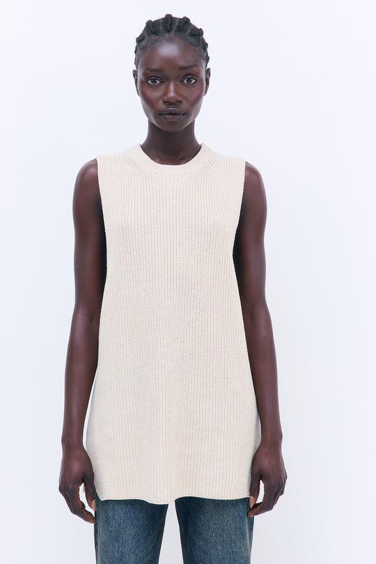 Oversized Crewneck Vest