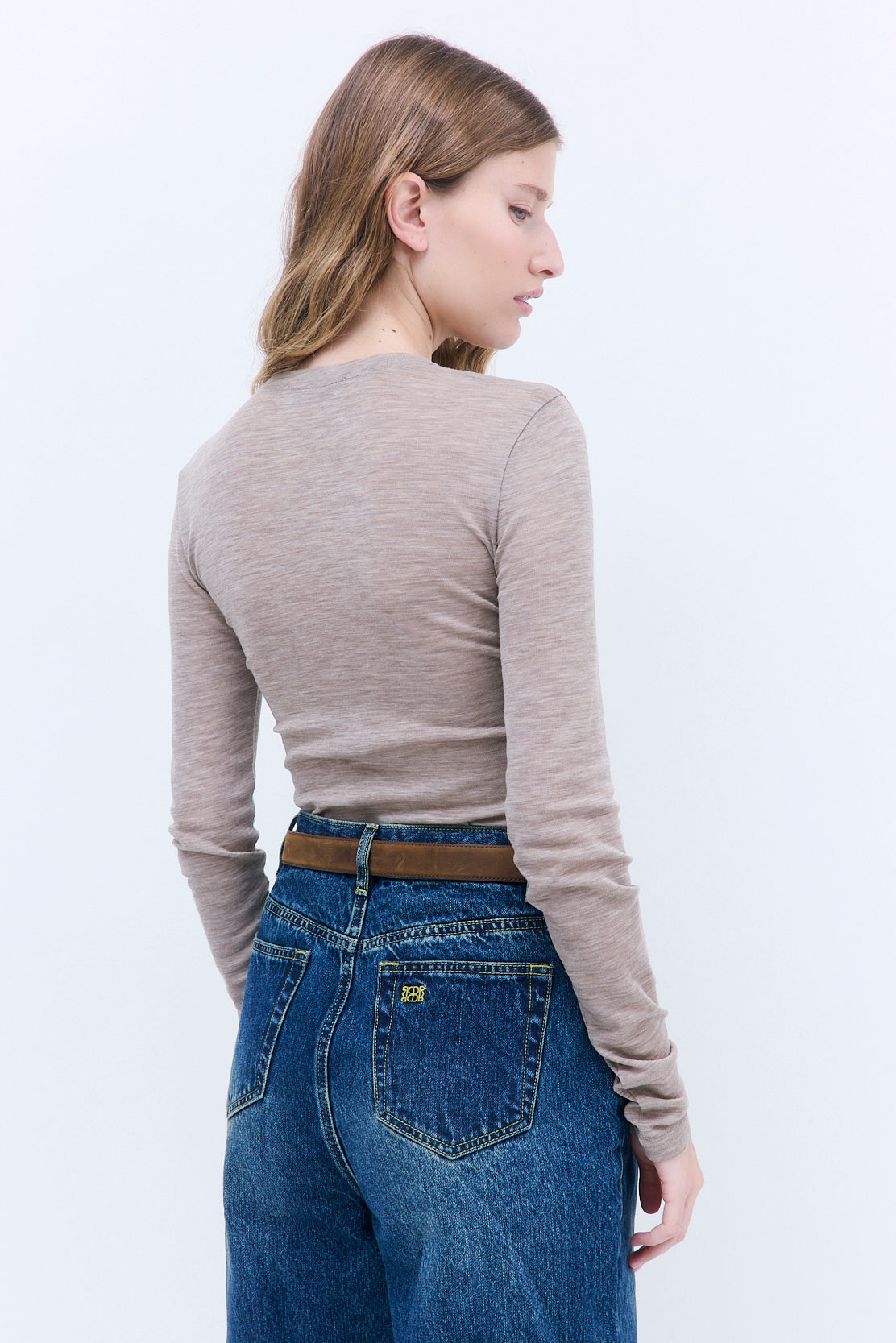 Fitted Thin Wool Long Sleeve