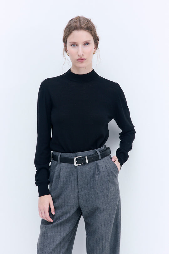 Merino Wool Crew Neck Sweater