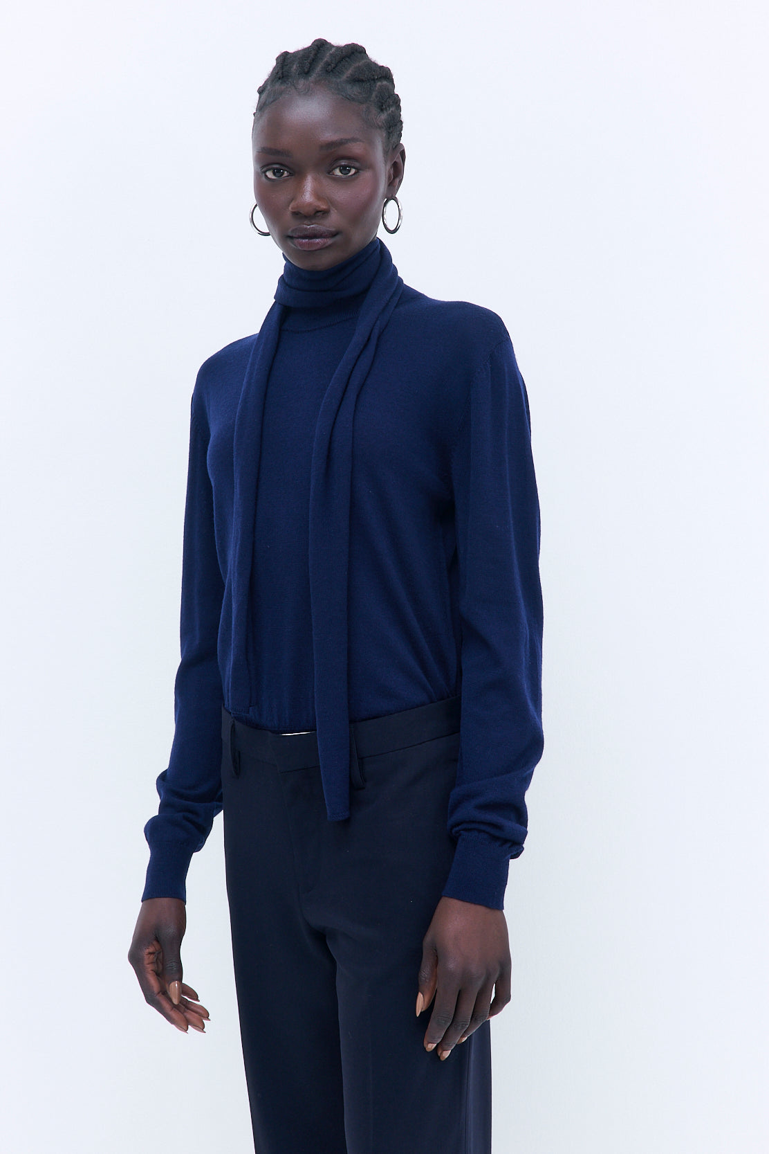 Merino Wool Skinny Scarf