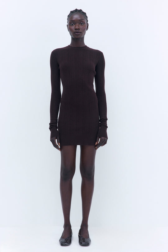 Ribbed Mini Dress
