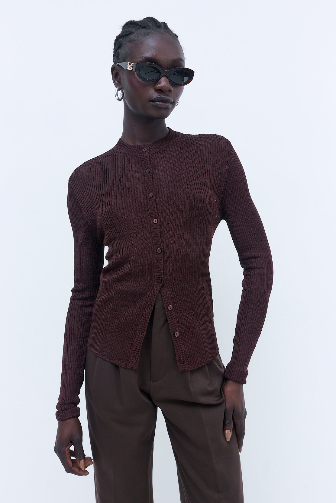 Semi Sheer Crochet Cardigan