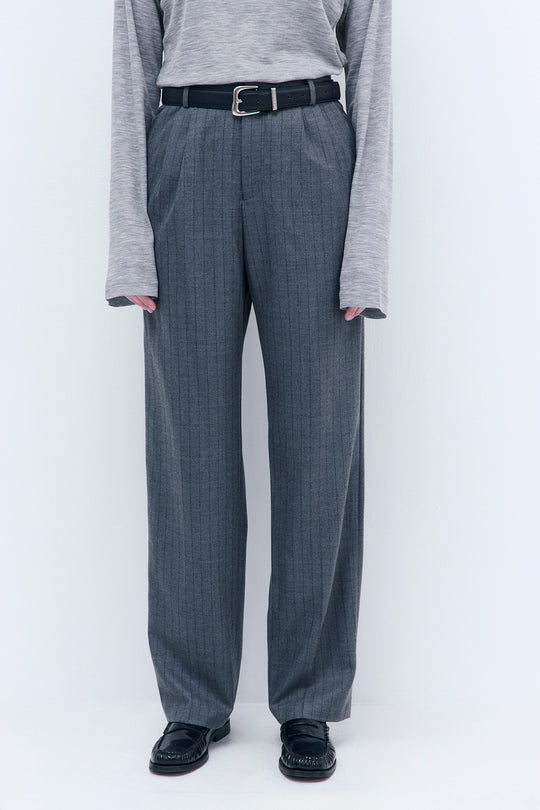 Tapered Leg Wool Daddy Pants