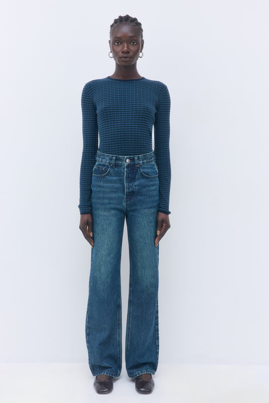 No.8| High Waisted Wide Leg Denim