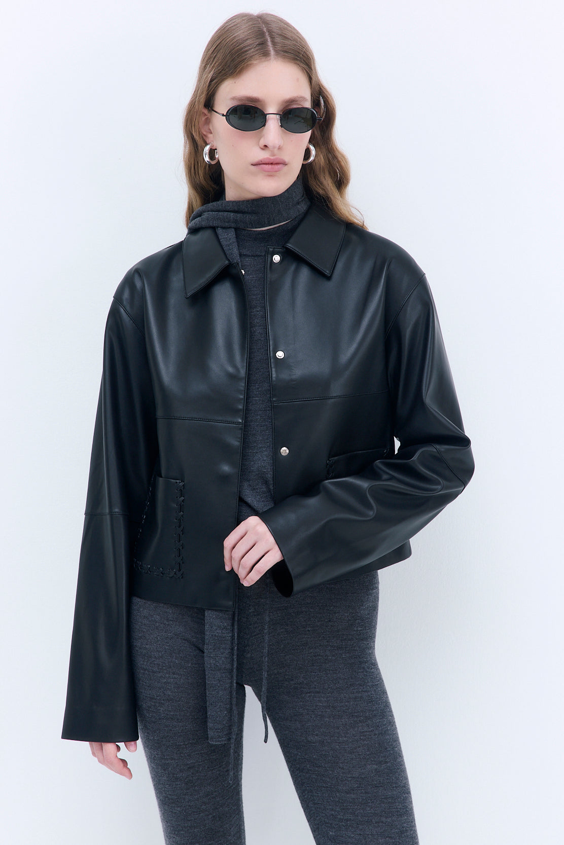 Merino Wool Skinny Scarf