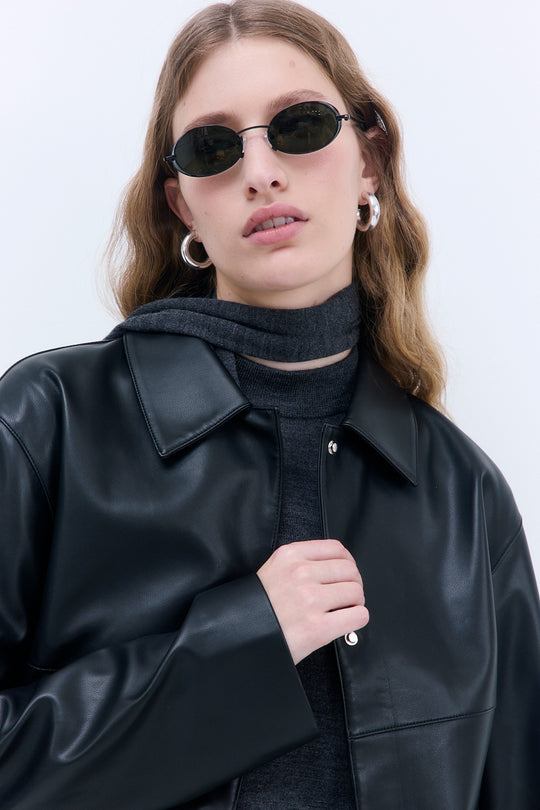 Merino Wool Skinny Scarf